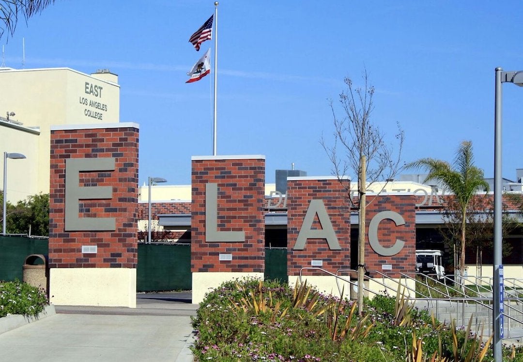 Letter signs spell "ELAC"